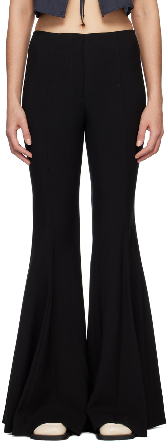 Black Wide-Leg Trousers