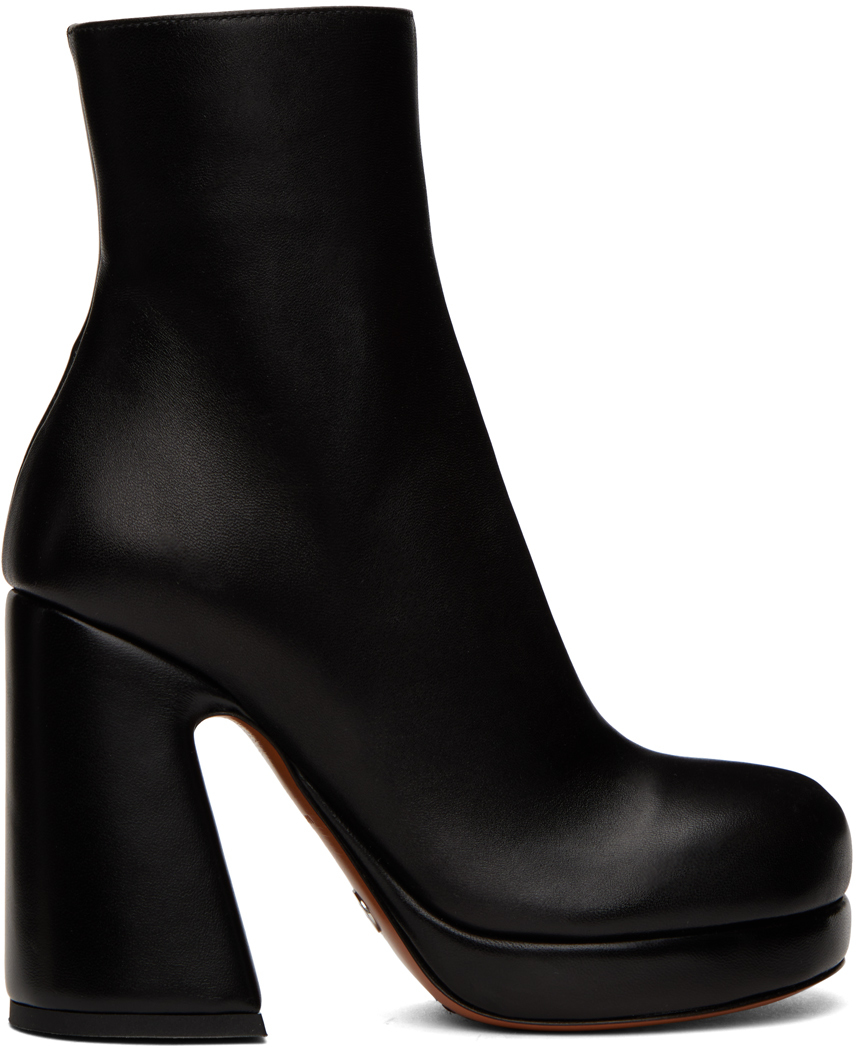 Shop Proenza Schouler Black Forma Platform Boots In 001 Black