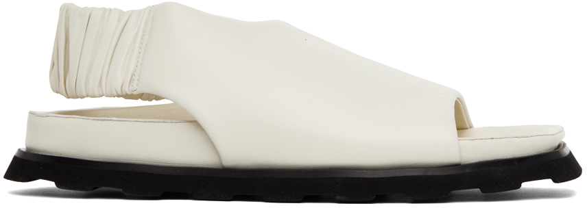 Proenza Schouler Off-white Slingback Fuss Sandals In 101 Natural