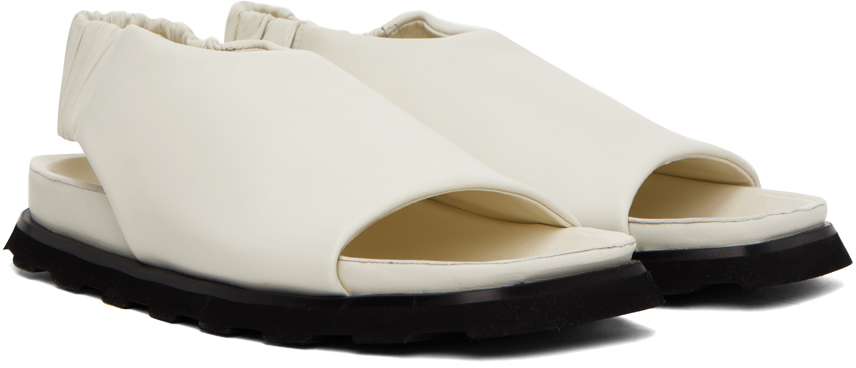Proenza Schouler Off-white Slingback Fuss Sandals In 101 Natural