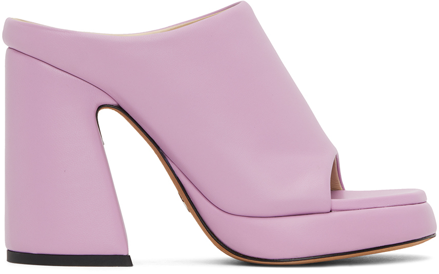 Shop Proenza Schouler Purple Forma Platform Sandals In 530 Light/pastel Pur