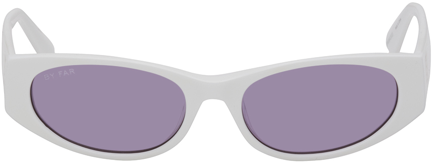 By Far Rodeo Squared Acetate Sunglasses In Grey