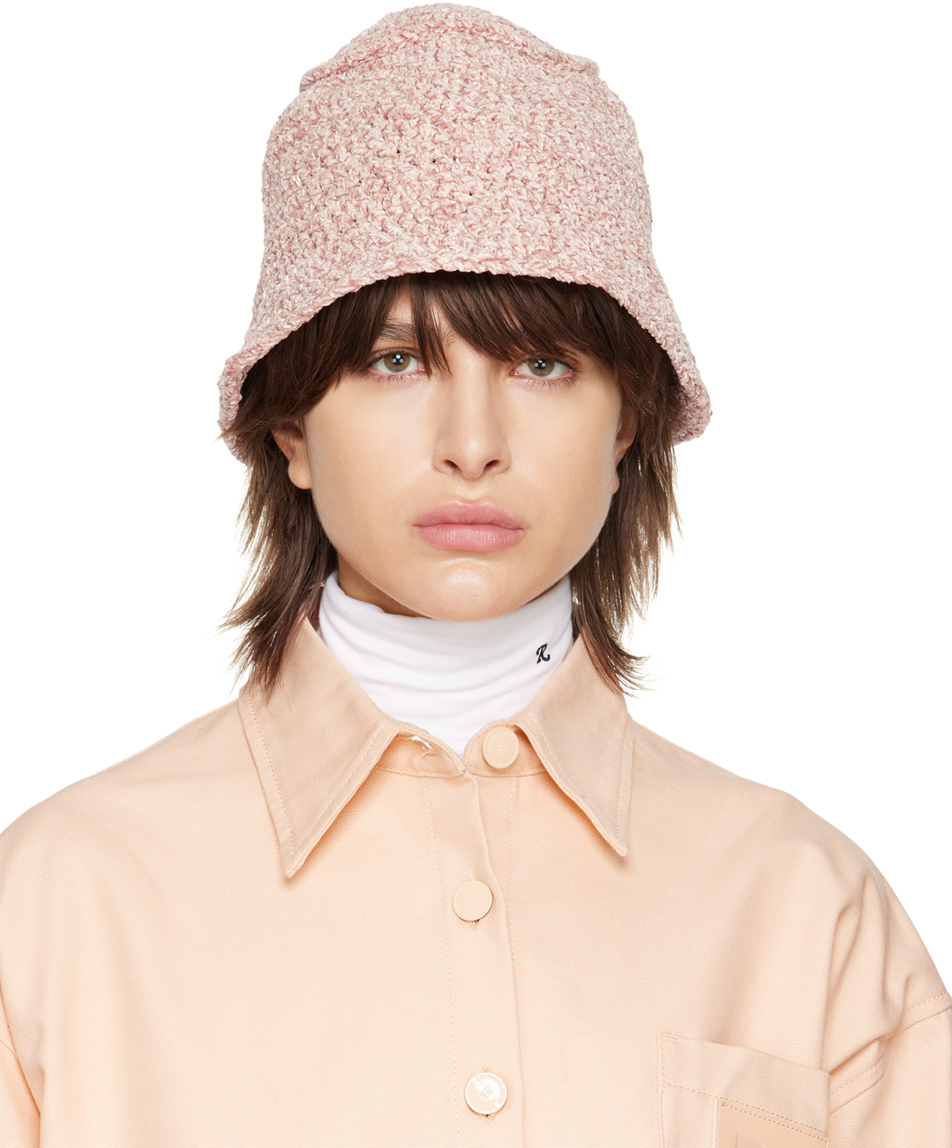 BY FAR Pink Robbie Bucket Hat SSENSE Canada