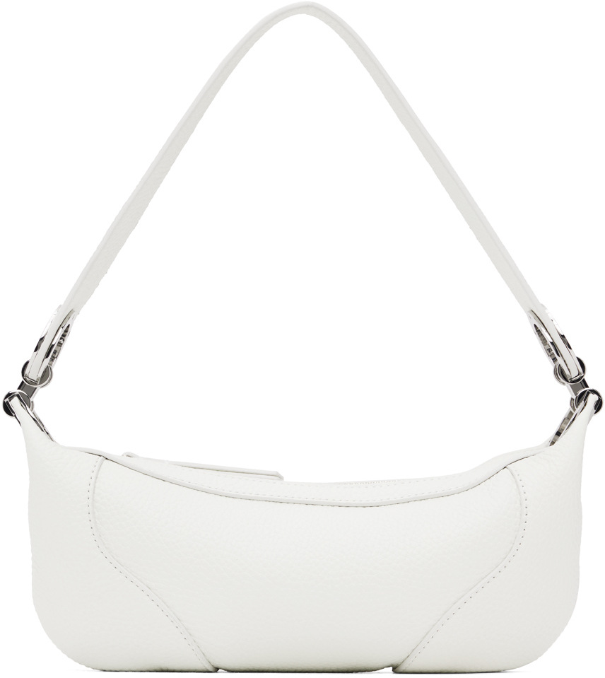 BY FAR: White Mini Amira Shoulder Bag | SSENSE