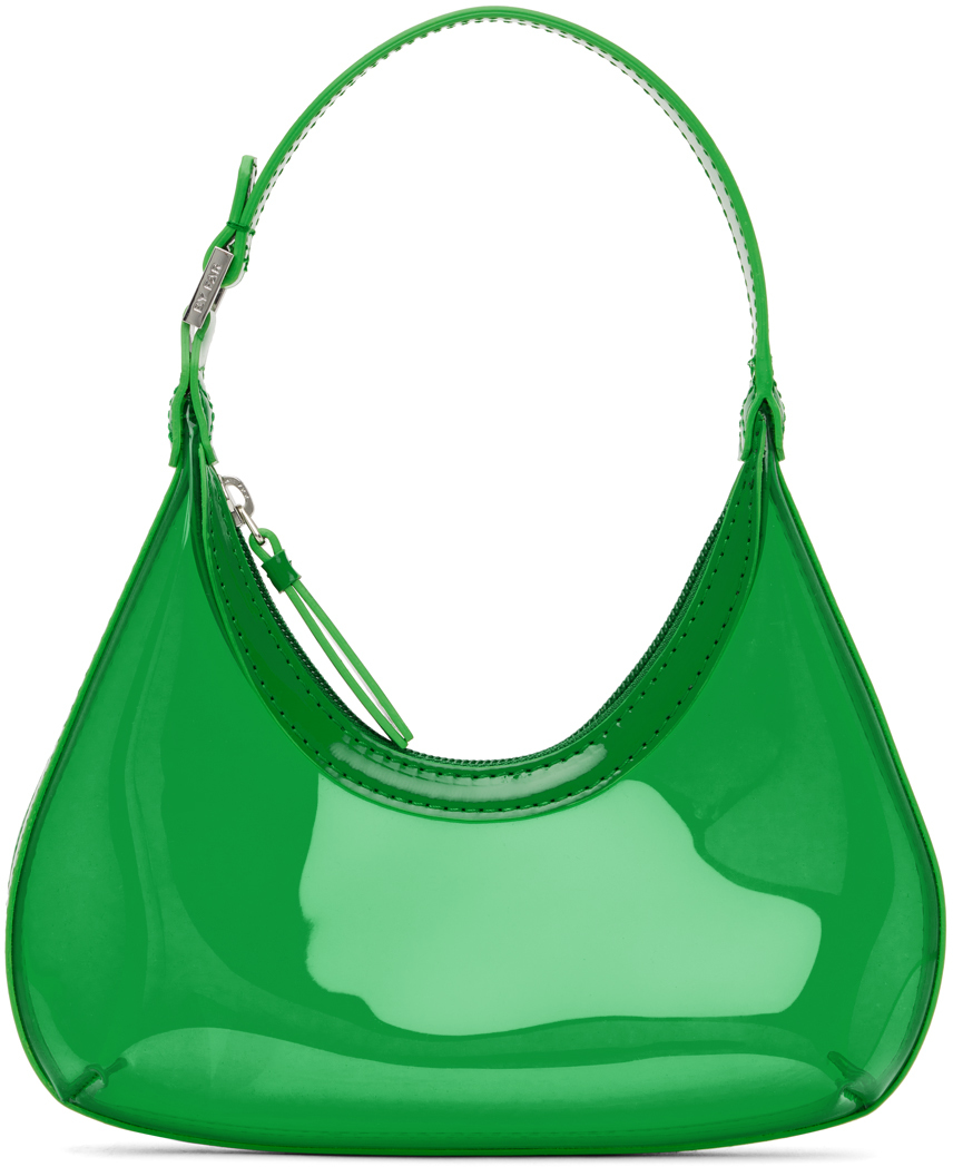BY FAR Green Baby Amber Bag
