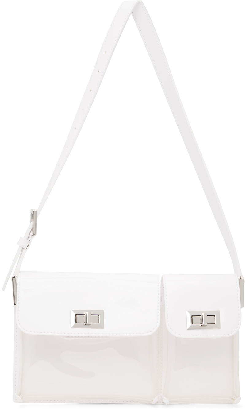 By Far White Billy Bag In Tpw Transparent Whit