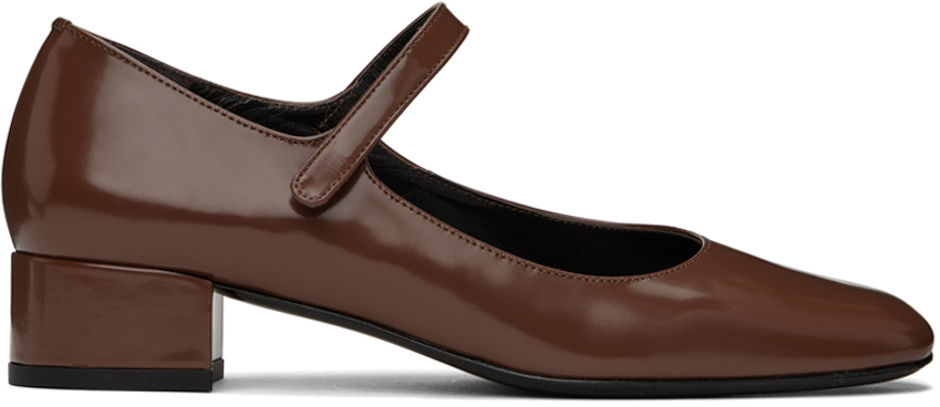 Brown Ginny Heels by BY FAR on Sale