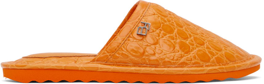 Orange Larry Slippers by BY FAR on Sale