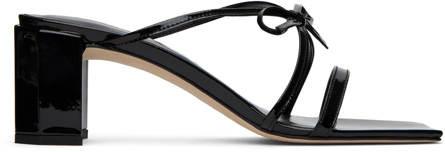 By Far Women's June Patent Leather Mules In Black