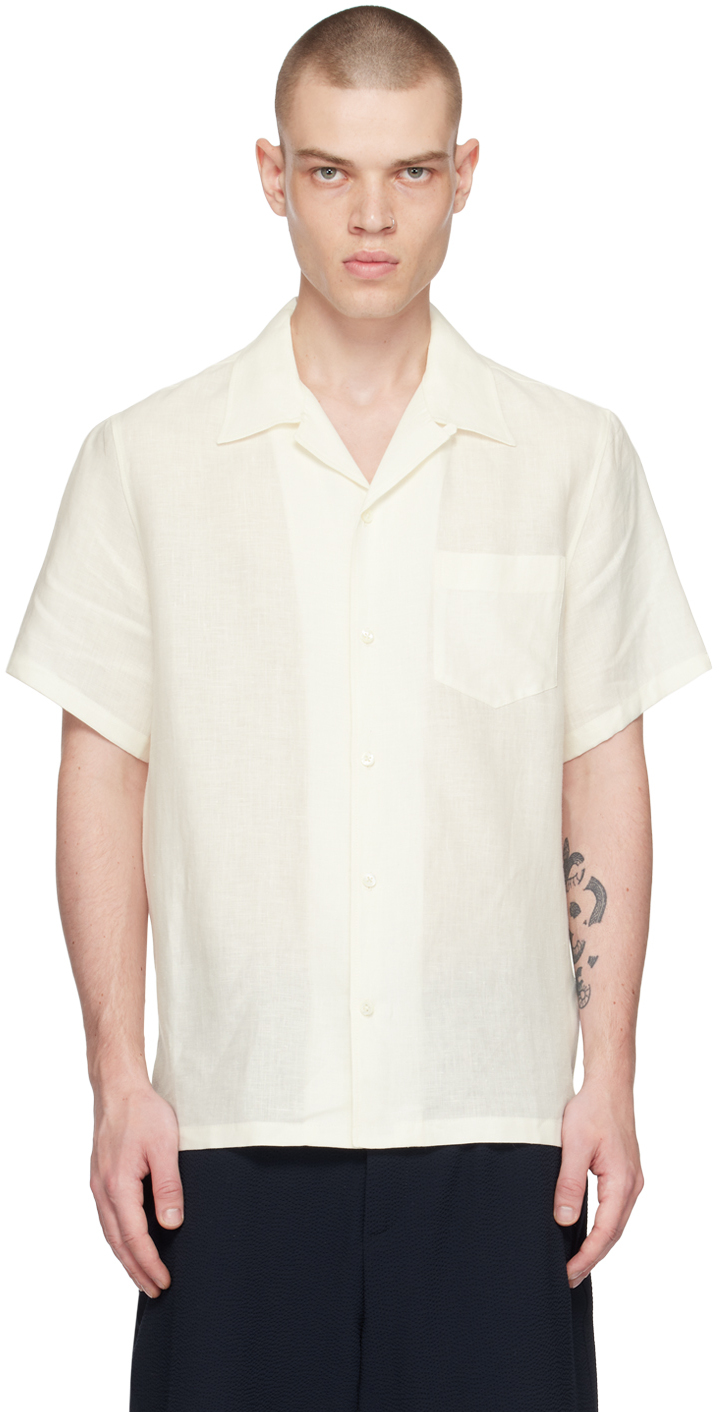 De Bonne Facture Off-White Camp Collar Shirt