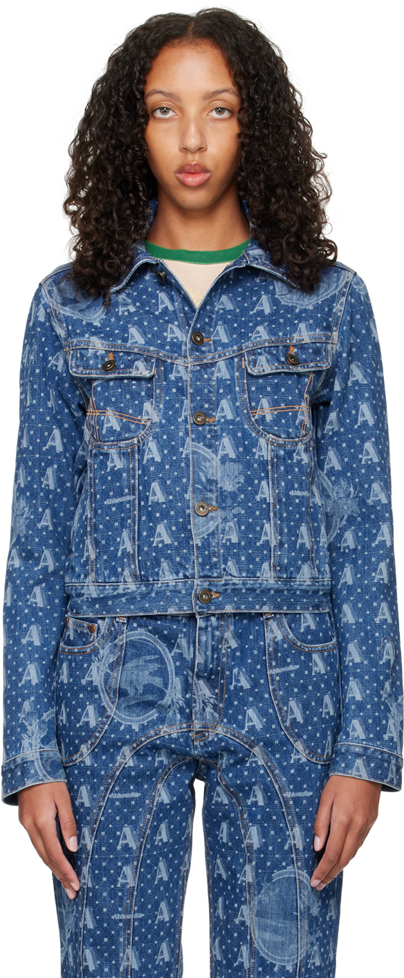 【関税込み】Ahluwalia インディゴ Mombasa デニムジャケット Indigo Mombasa Denim Jacket by Ahluwalia on Sale