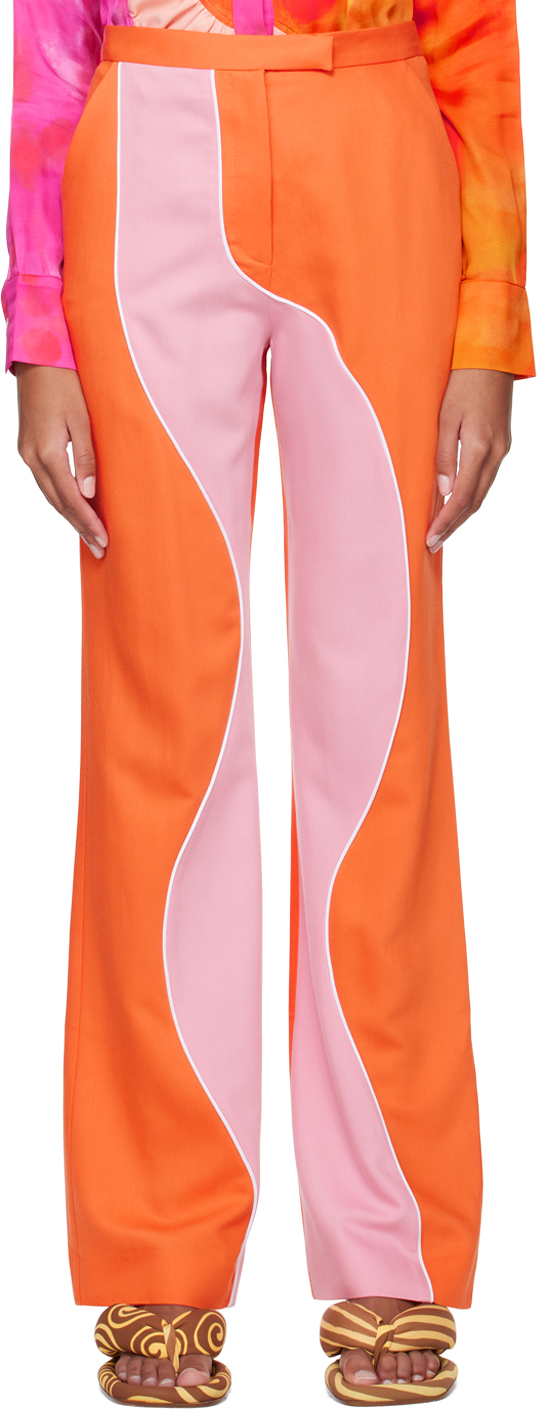 Ahluwalia Orange & Pink Madhu Trousers