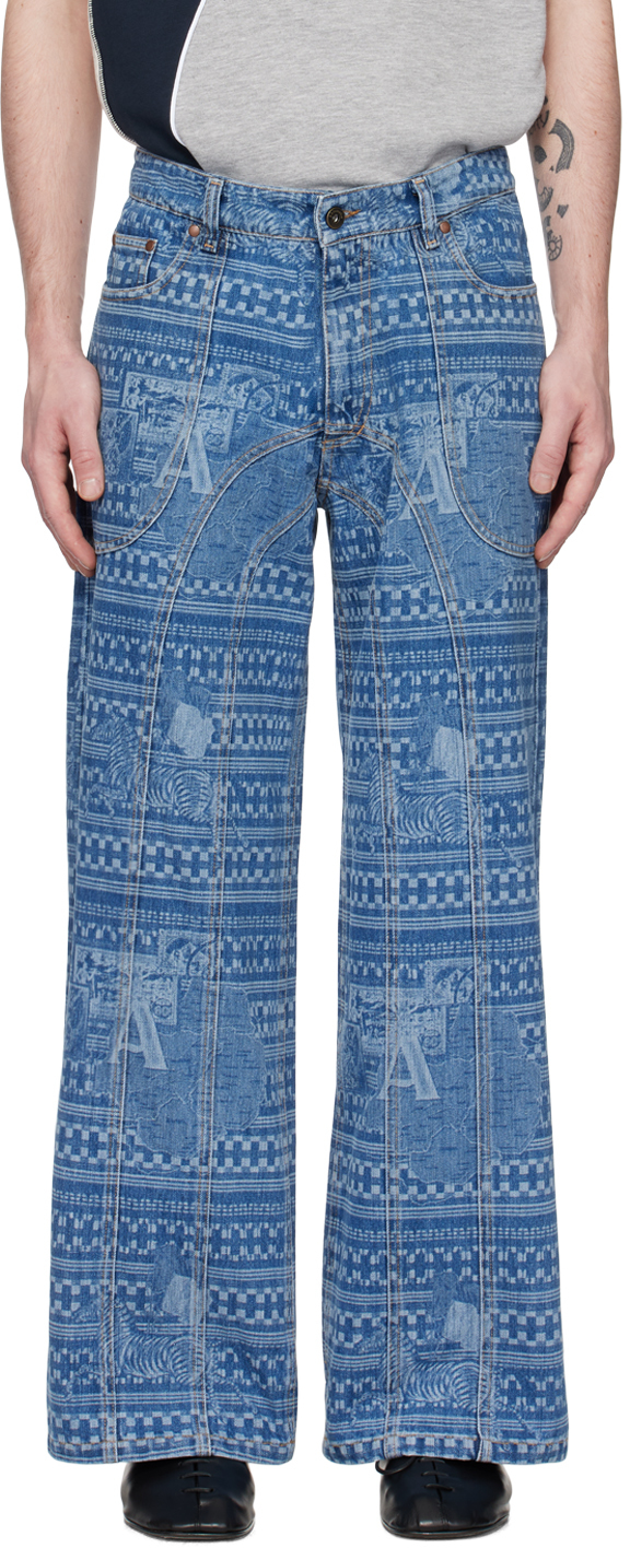 Ahluwalia Blue Kampala Jeans