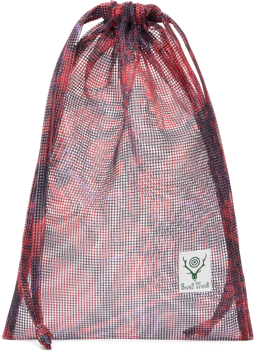 South2 West8 Red String Bag In A-s2w8 Camo