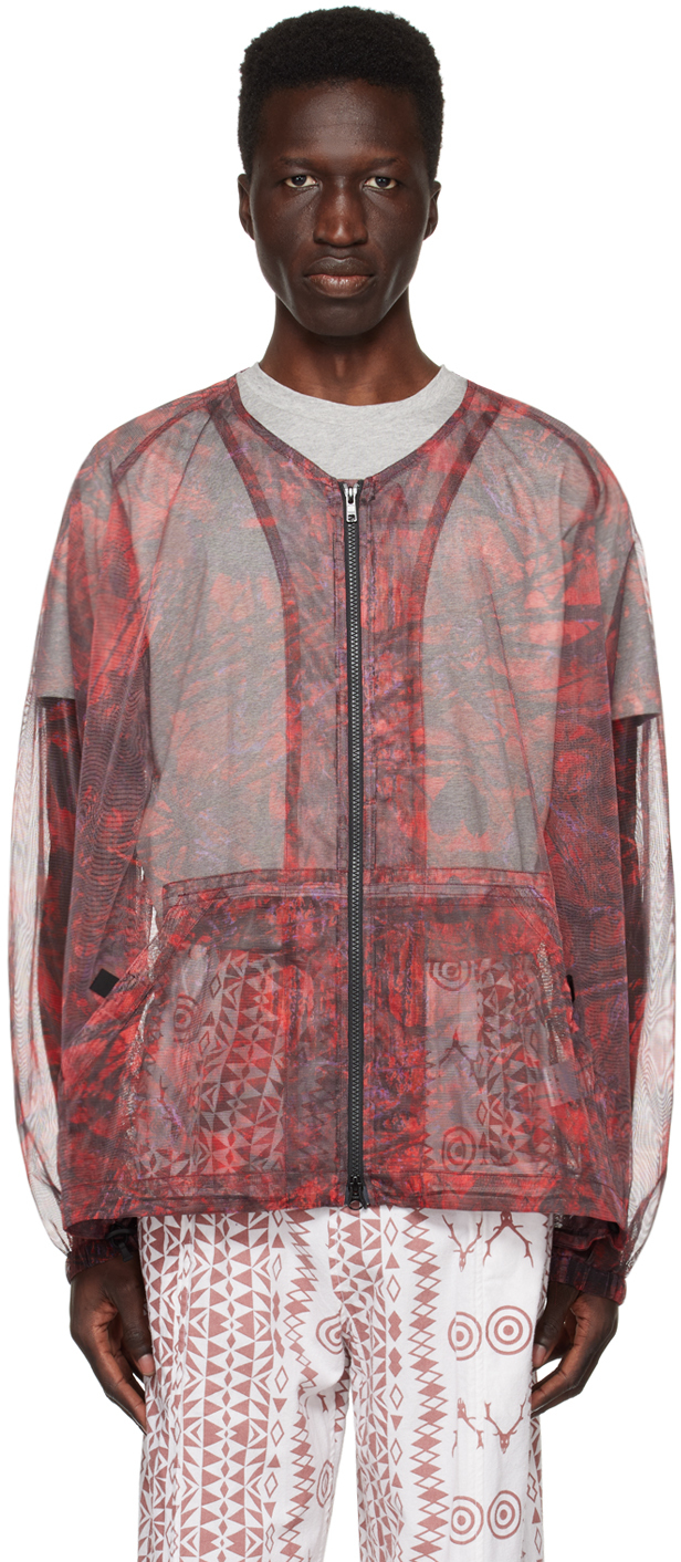 South2 West8 Red Bush Parka Jacket In A-s2w8 Camo