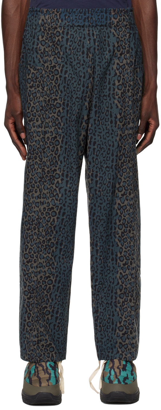 Pantalon + Haut Bretelles Léopard Bleu | TU 36-42 main image 1