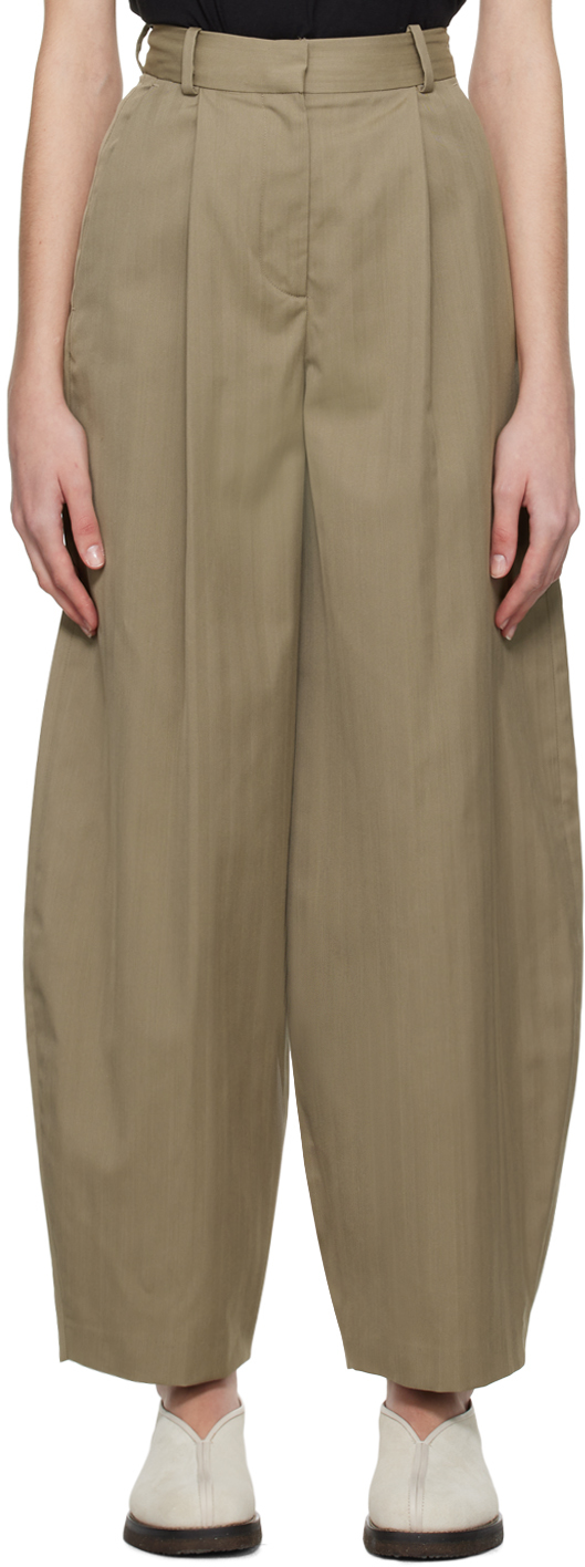 BY MALENE BIRGER TAUPE POVILOS TROUSERS