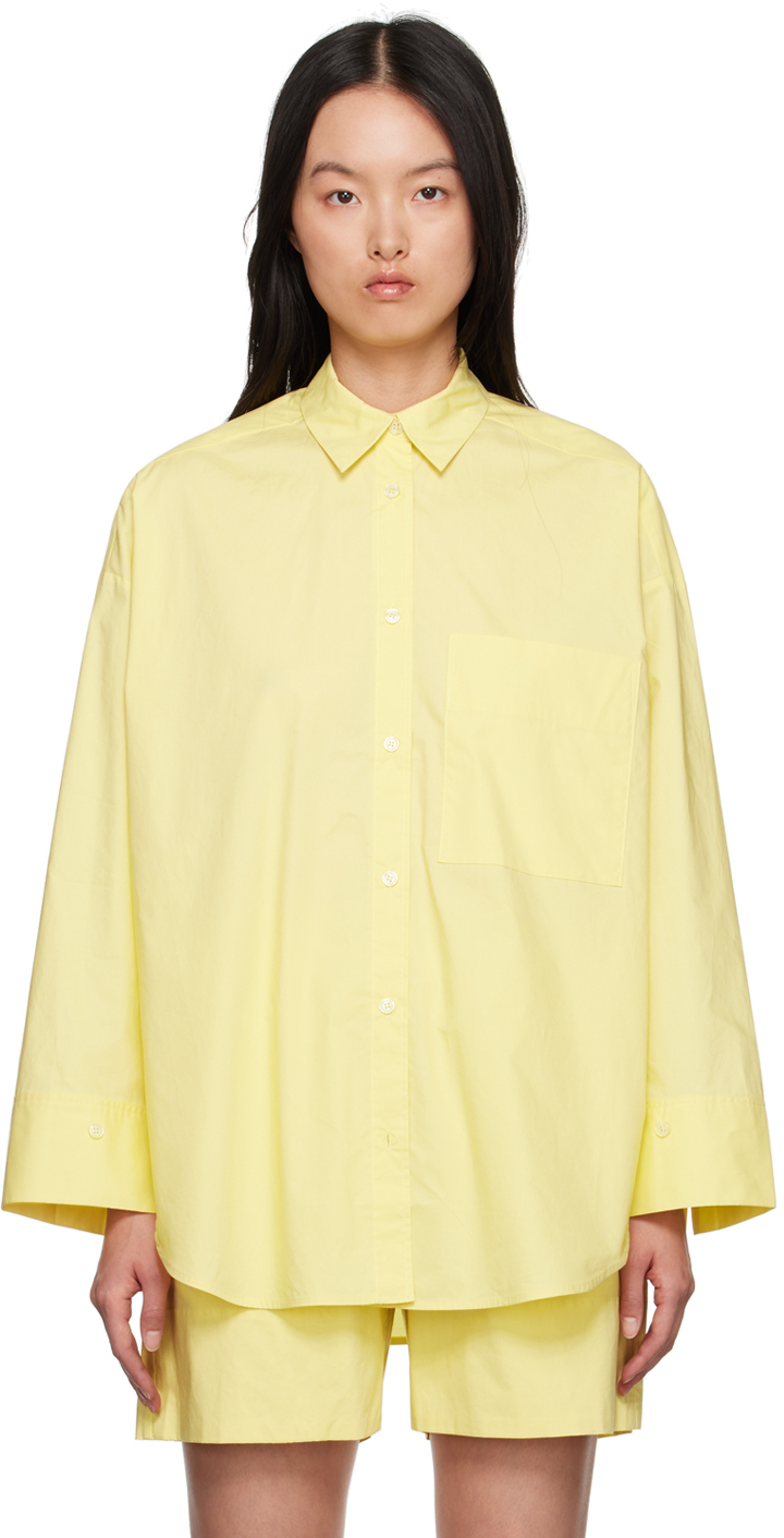 By Malene Birger Buttoned Organic-cotton Shirt In 76e Pineapple