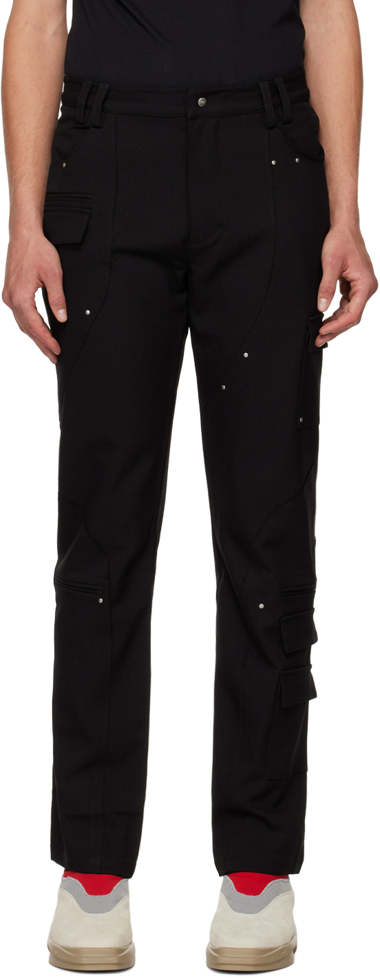 HELIOT EMIL Black Covert Cargo Pants | Smart Closet