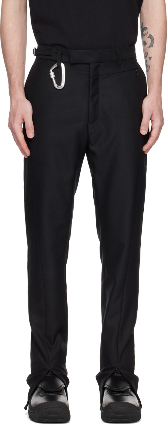 HELIOT EMIL BLACK SLIM TROUSERS