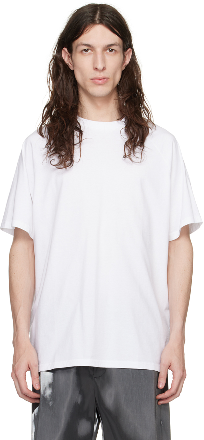 HELIOT EMIL White Raglan T-Shirt