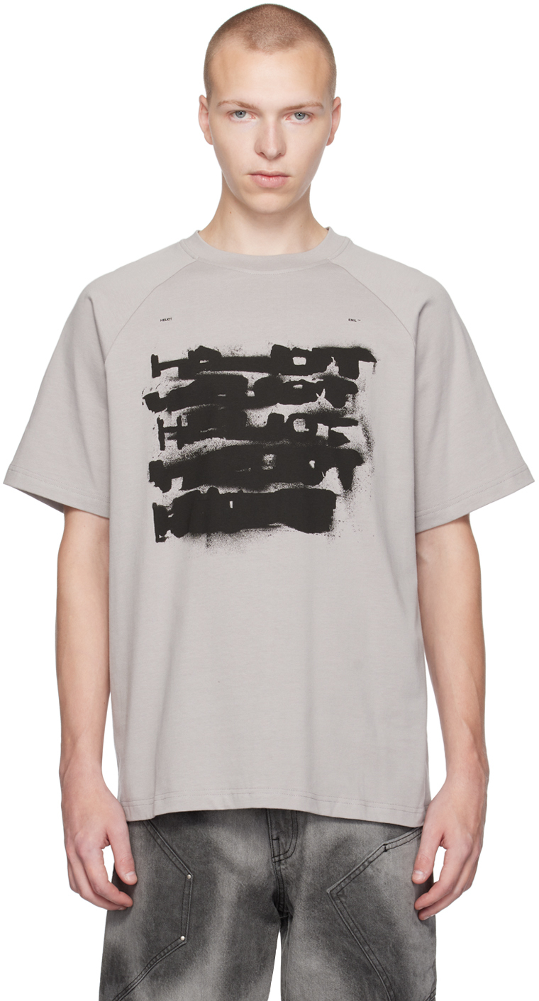 HELIOT EMIL: Gray Galena T-Shirt | SSENSE UK