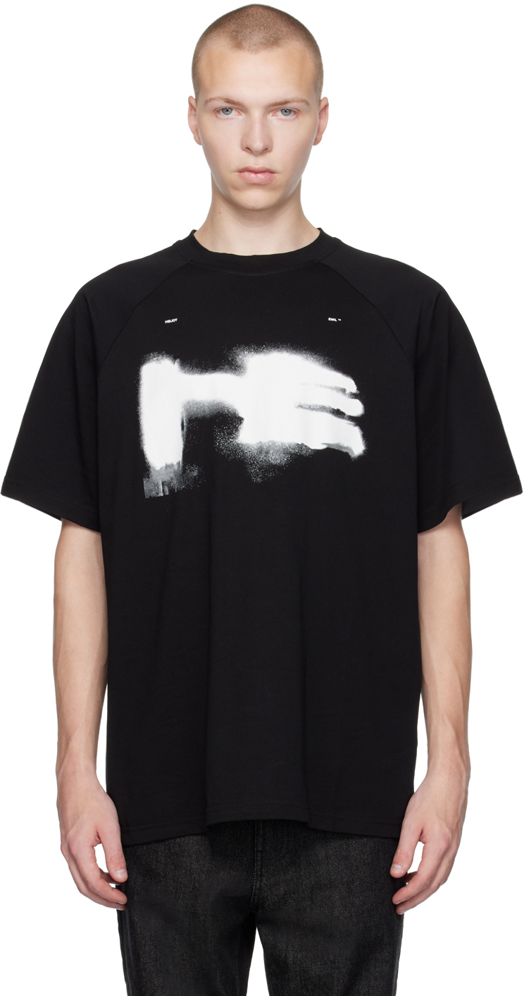 HELIOT EMIL: Black Xylem T-Shirt | SSENSE UK