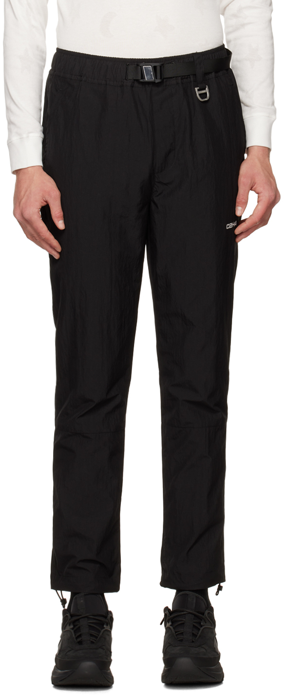 C2h4 Black Stai Buckle Lounge Trousers