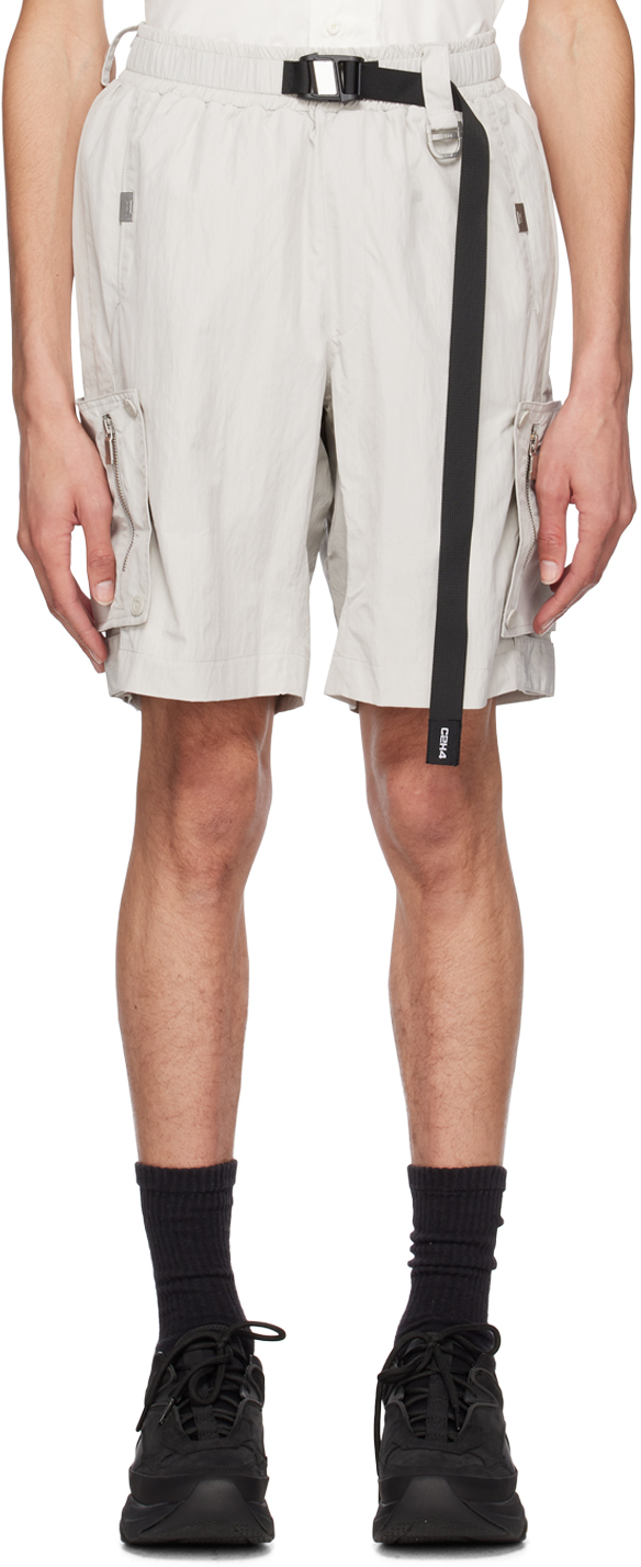 C2h4 Off-white Track Shorts In Light Gray