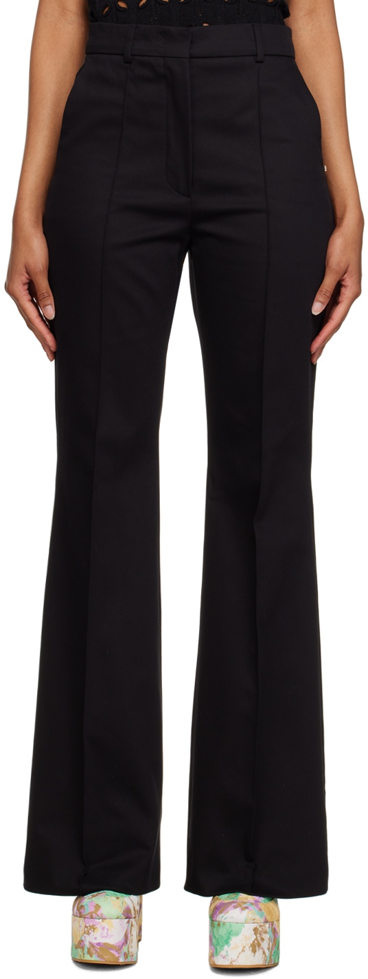 Sportmax Formia Flared Trousers In Black