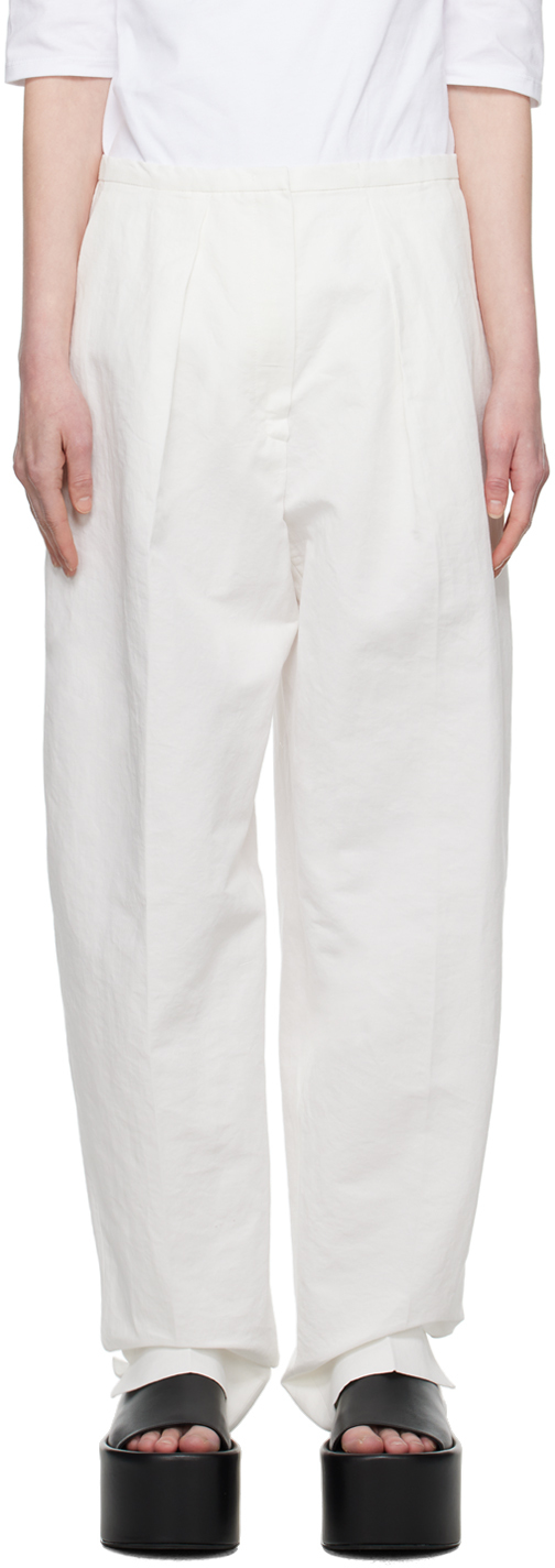 White Turbigo Trousers