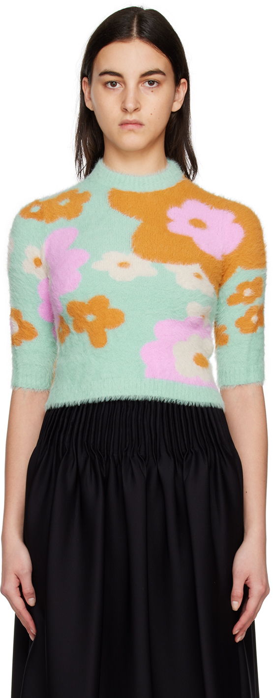 Shop Sportmax Green Morgana Sweater In 002 Green