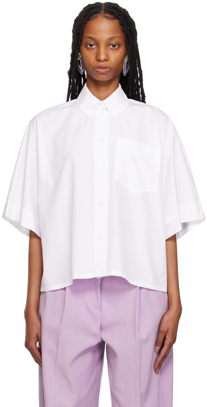Sportmax Cotton Shirt In 001 White