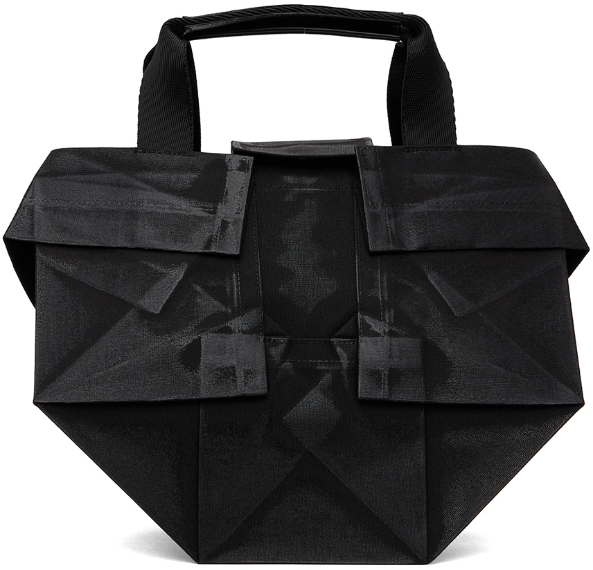 132 5. Issey Miyake Black Small Standard 6 Bag In 18 Black X 