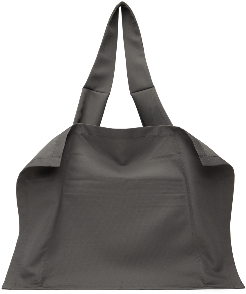 132 5. Issey Miyake Grey Float Tote In 12-gray