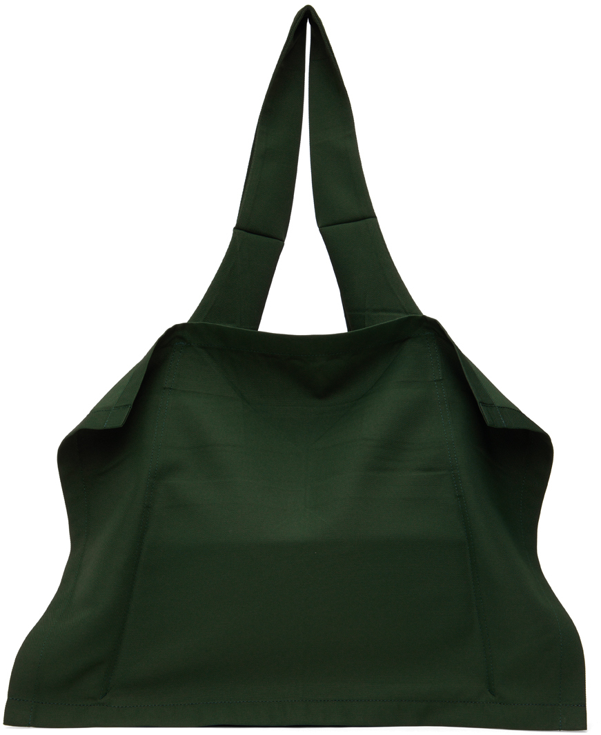 132 5. Issey Miyake Green Float Tote In 62-green