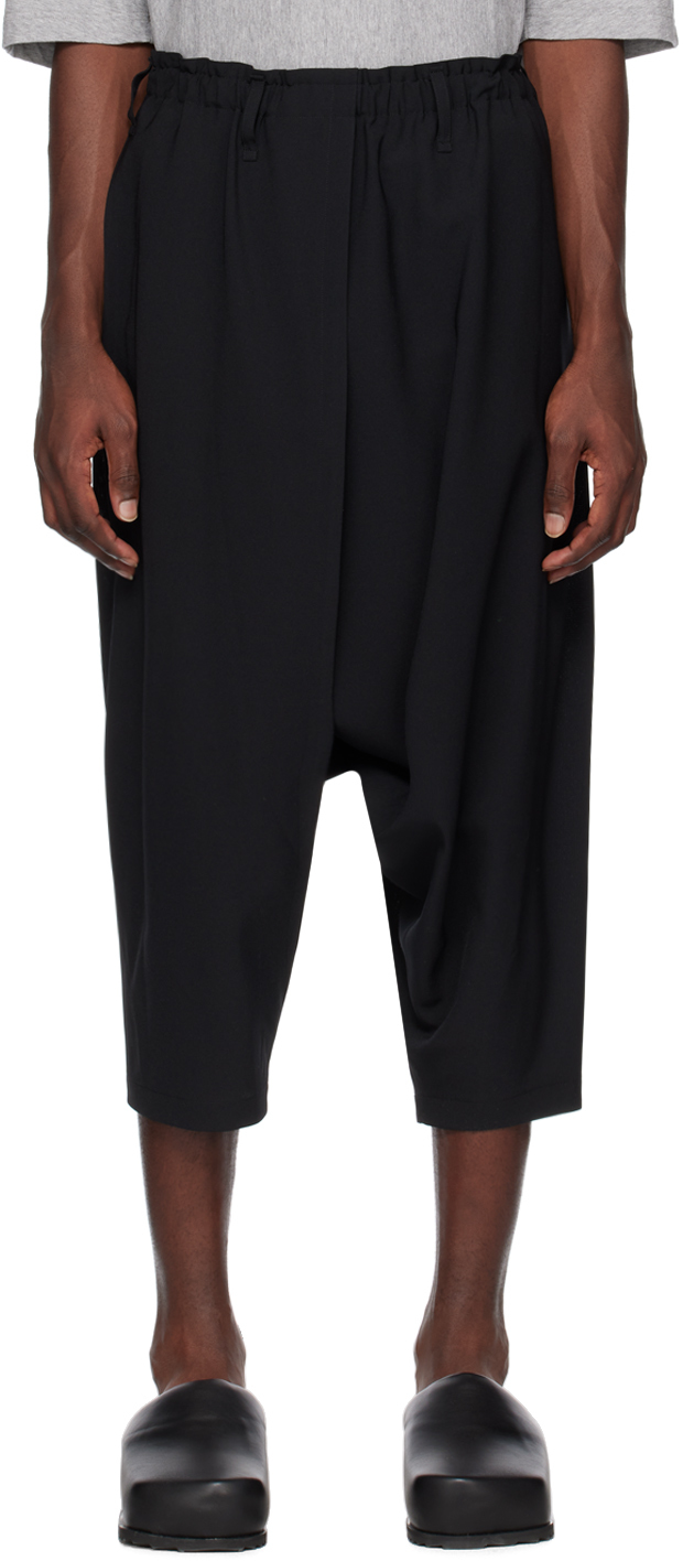 132 5. Issey Miyake Black Tapered Trousers In 15-black