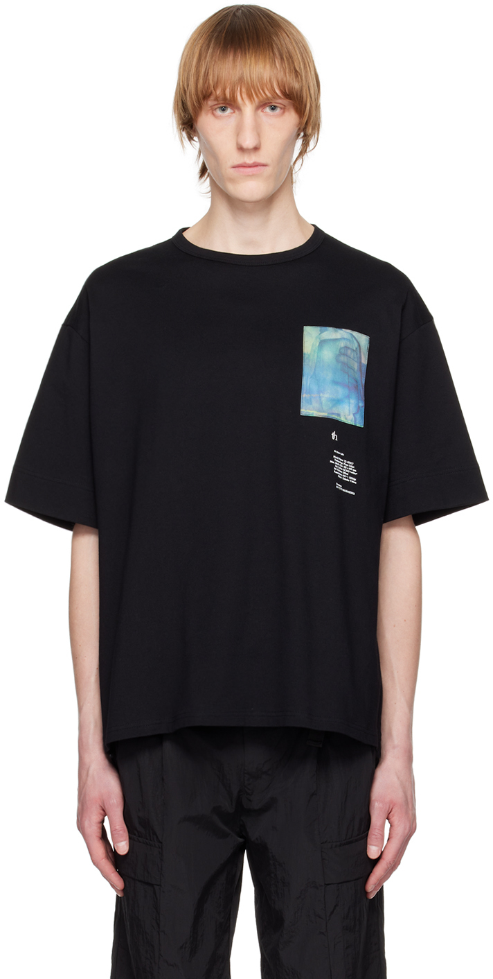 th: Black Drop Shoulder T-Shirt | SSENSE