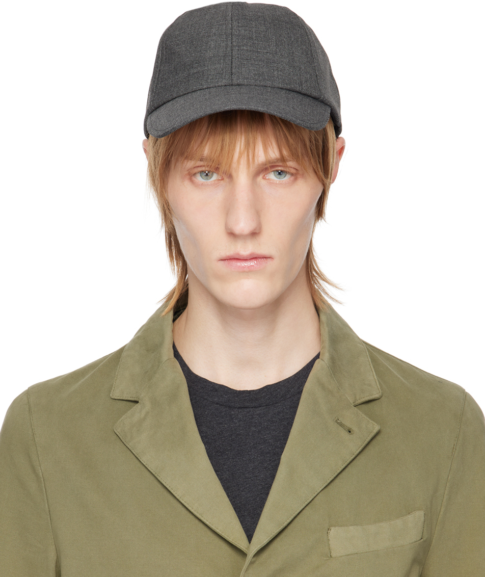 Officine Générale 그레이 울 볼캡 SSENSE 대한민국