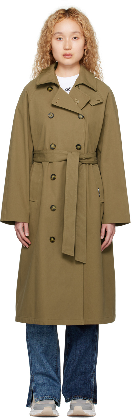 Axel Arigato: Khaki Globe Summer Trench Coat | SSENSE Canada