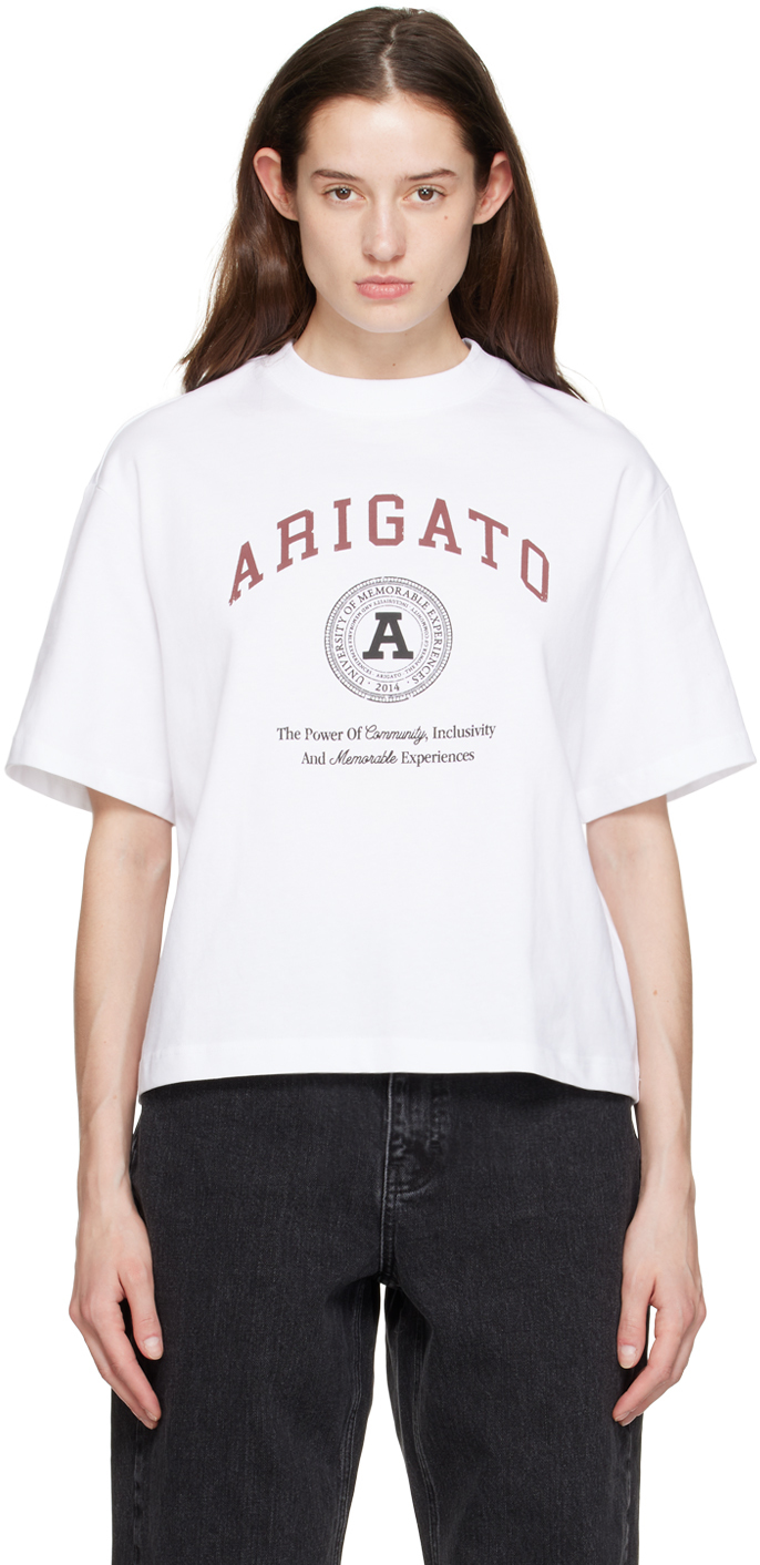 Axel Arigato White 'Arigato University' T-Shirt