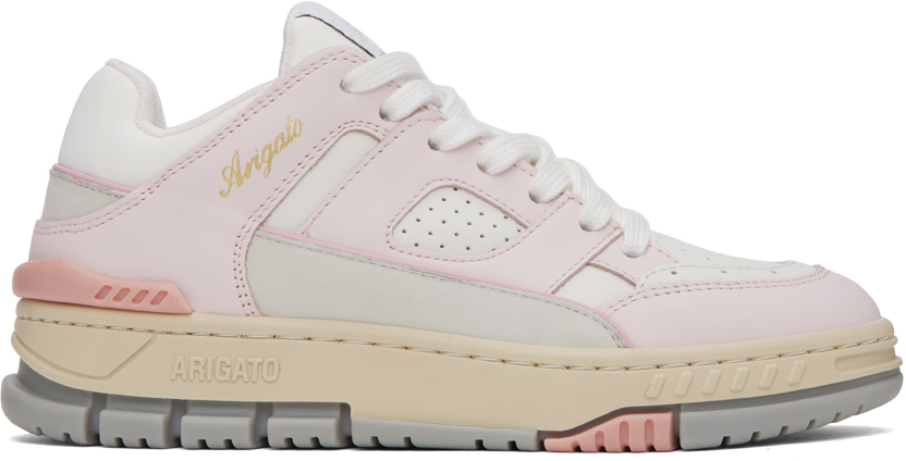 AXEL ARIGATO PINK & WHITE AREA LO SNEAKERS