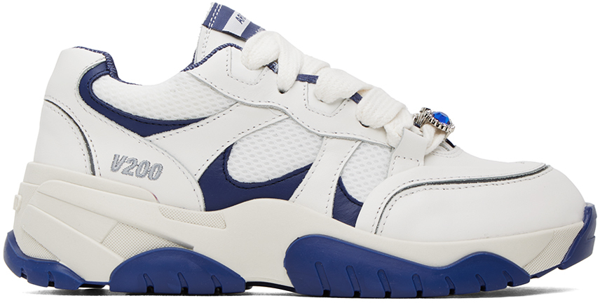 Axel Arigato Baskets blanches et bleu marine Dunk