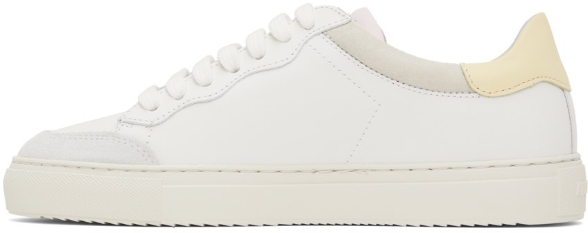 Axel Arigato Clean 180 Lace-up Low-cut Casual Sneakers In White/yellow