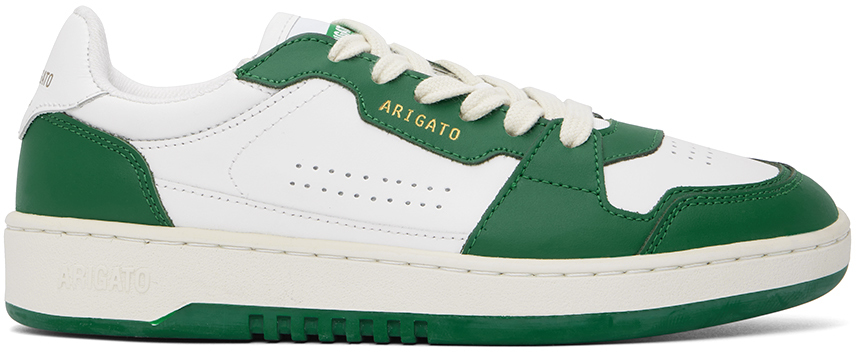 Axel Arigato: White & Green Dice Lo Sneakers | SSENSE Canada