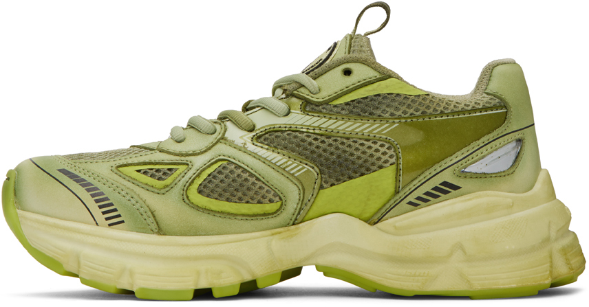 Axel Arigato Green Marathon Dip-dye Sneakers In Lime Green