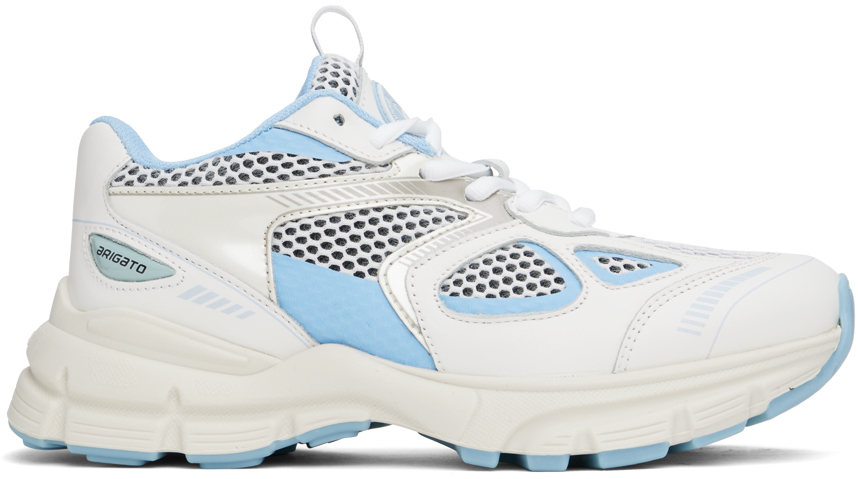 Axel Arigato White & Blue Marathon Sneakers