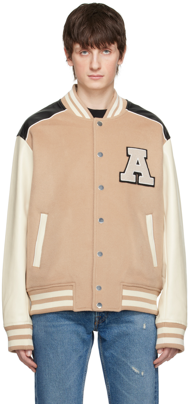 Axel Arigato Jacket  Ivy Varsity In Wool In Beige
