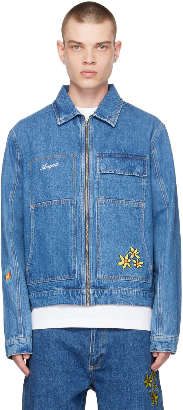 Mens graphic hotsell jean jacket