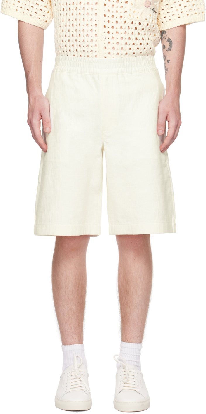 Axel Arigato Off-white Vapor Shorts In Ecru